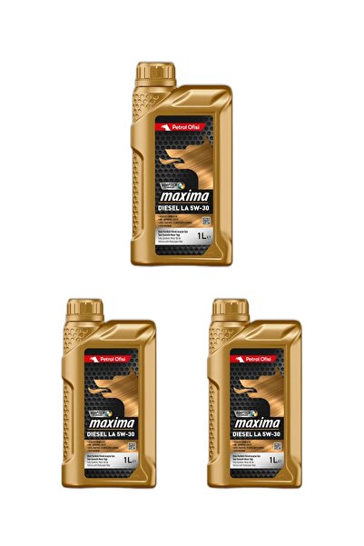 Petrol Ofisi Ulei de motor Diesel LA 5W30 1L – Pachet de 3