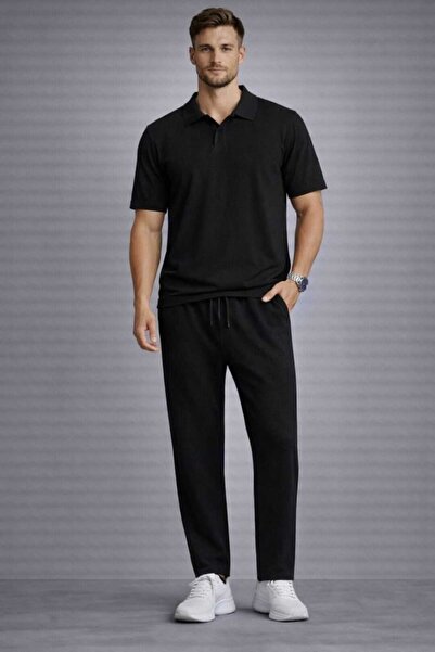 BRLKN Men's Patched Ottoman Tracksuit Top and Bottom Set