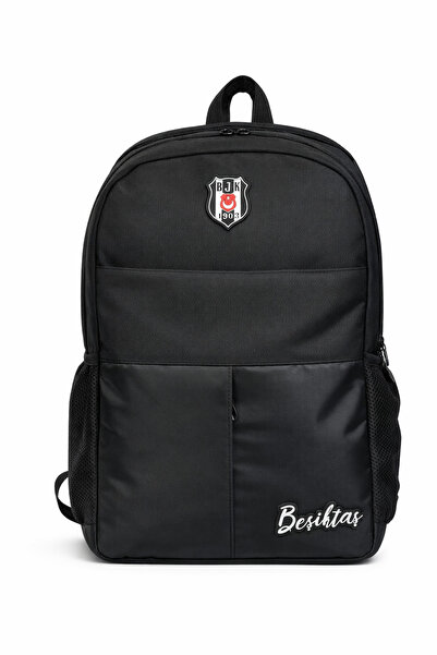 Beşiktaş Lisanslı 3 Bölmeli Sırt Çantası - Laptop Gözlü Su İtici Siyah Okul Ç...