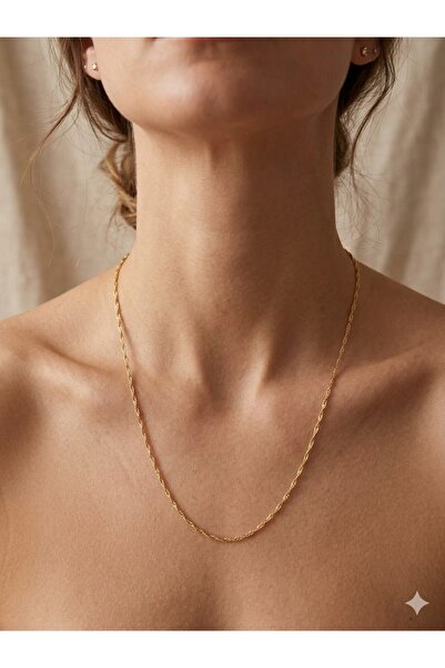 ESRADA سلسلة قلادة من الفولاذ المقاوم للصدأ بتفاصيل حلزونية دقيقة 3S