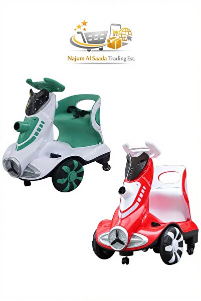 Generic سيارة كهربائية للأطفال مزودة بآلة فقاعات، وأضواء LED، وموسيقى، ودراجة...