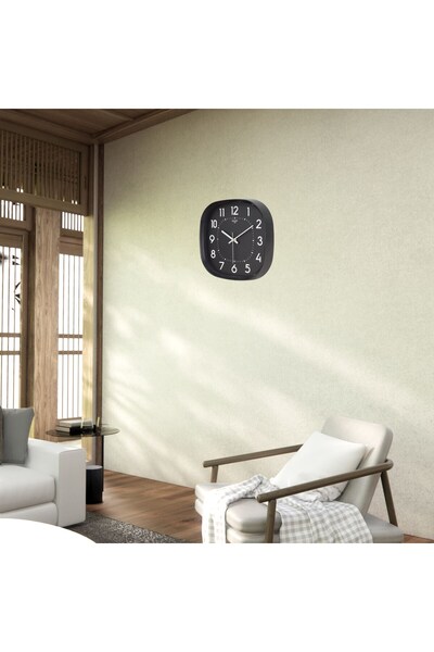 Leyaton Black 31 cm Wall Clock Lwlhm-Ytrs345