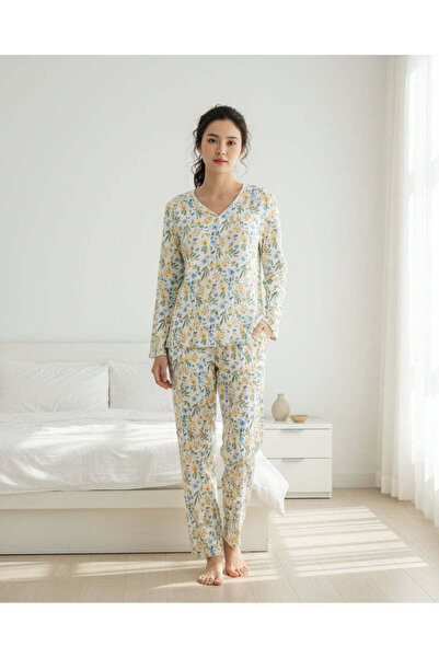 REDTAG Women Assorted Printed Long Sleeve Pyjama Set