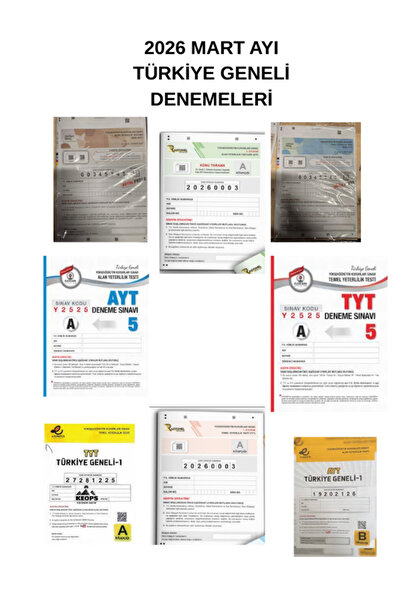 3D Yayınları 2026 MART AYI TÜRKİYE GENELİ DENEMELERİ