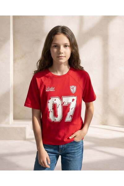 REDTAG قميص غوص أحمر للفتيات الكبيرات