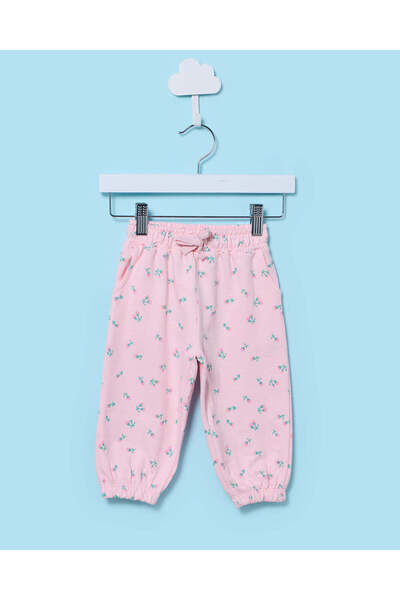 REDTAG Infant Girls Pink Track Pants