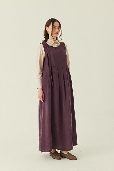 ZÜLAYS Pileli Tensel Jile Mürdüm