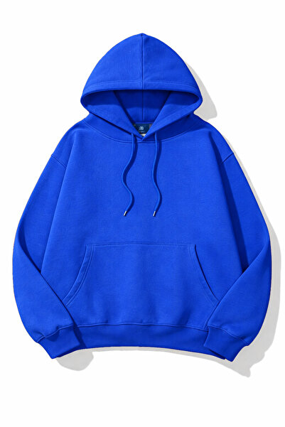 ZAVIXO basıc unisex oversize kesim sweatshırt 3 iplik kumaş