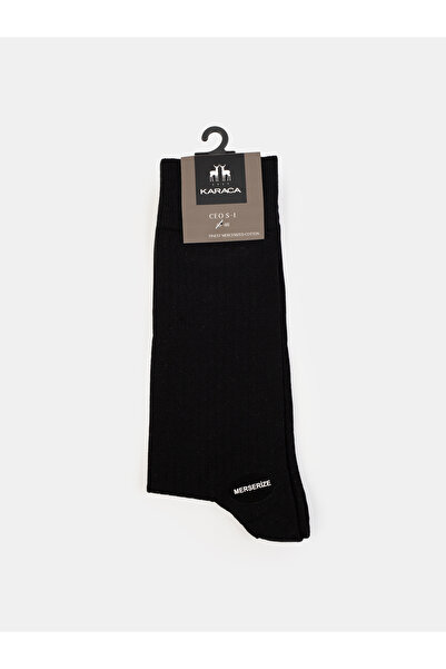Karaca Siyah Pamuklu Soket Çorap