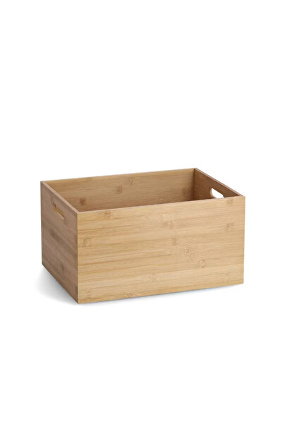 zeller Storage Box, Bamboo, 40x30x21 cm, Brown