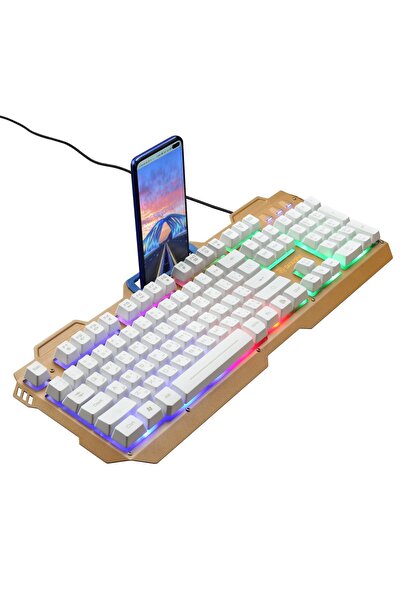 Datazone Mechnical free Arabic English keyboard RGB Backlight 104 kys