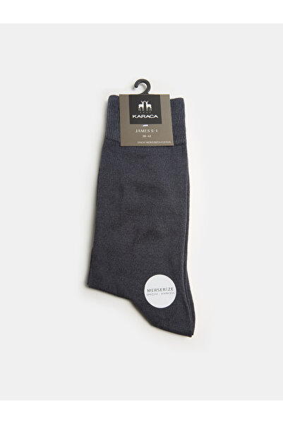 Karaca Antrasit Pamuk Karışımlı Soket Çorap