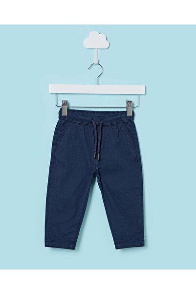 REDTAG Infant Boys Navy Twill Jogger Pants