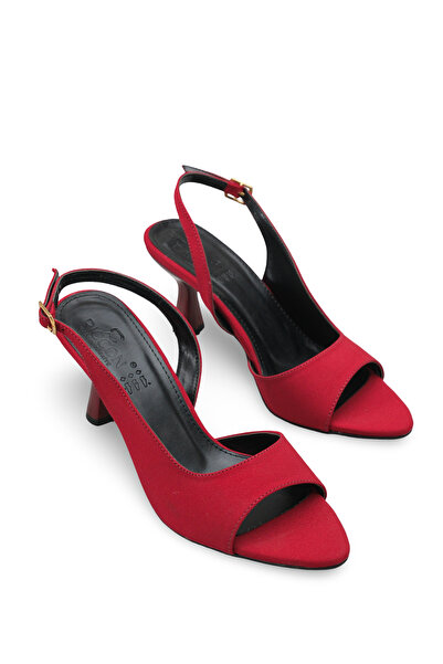 Riccon Pantofi de damă toc stiletto u 001264 Roșu Claret Mat