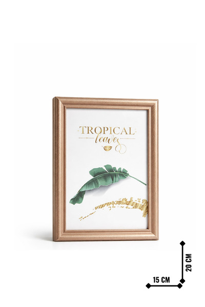 BYTA إطار برونزي لامع الحواف 15x20 سم