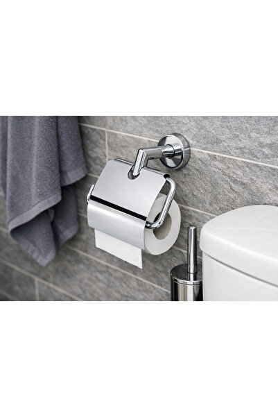 ONNO Festa Paper Holder with Cover Chrome
