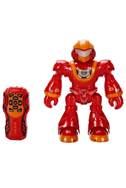 Sunman Sesli ve Işıklı Uzaktan Kumandalı Savaşçı Robot - Kırmızı