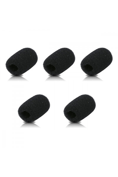 KWmobile Set de 5 huse de microfon 1,8 x 2 x 0,8 cm, Kwmobile, Negre, Spumă c...