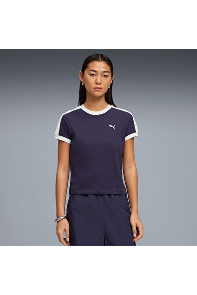 Puma Жіноча темно-синя футболка T7 (632129-64)
