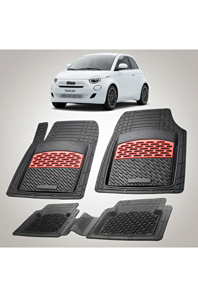 TEAMCAR Covorase Fiat 500 Hybrid Compatibile 2020-2024 | Red