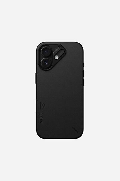 Aulumu iPhone 17 Uyumlu MagSafe Özellikli Vegan Deri Kılıf (A17) Siyah