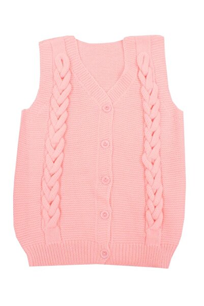 PRICHINDEL Knitted Vest, Acrylic, Mari, Light Pink