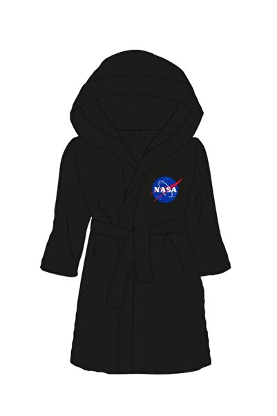 Nasa Halat de baie, poliester, NASA, negru