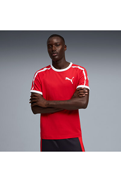 Puma T7 Ringer Men's Red T-Shirt (635242-11)