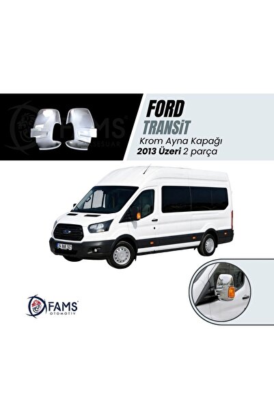 FAMS OTO AKSESUAR Ford Transit Krom Ayna Kapağı 2013 üzeri 2 Prç. Paslanmaz ç...