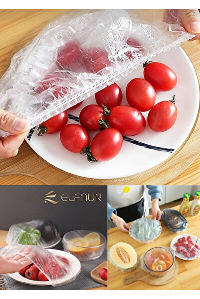 elfnur 100 Pieces Flexible Food Protector Stretch Bones – Practical Plate Bow...