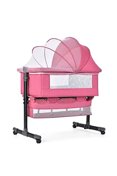 MAAS سرير أطفال بجوار السرير-سرير أطفال قابل للطي مع مساحة تخزين وارتفاع قابل...