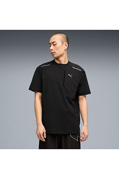 Puma Pumatech opuštena majica sa džepovima, muška ležerna majica 63441301 crna