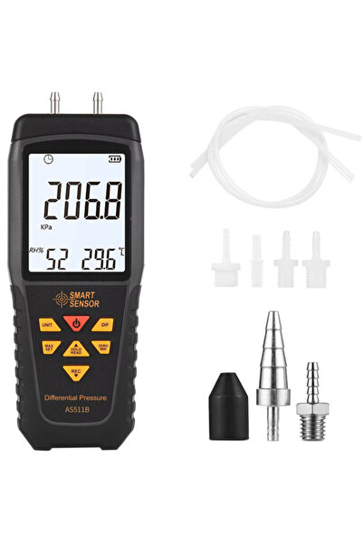 Smart Sensor AS511B Dijital Fark Basınç Manometresi | 29.99 PSI