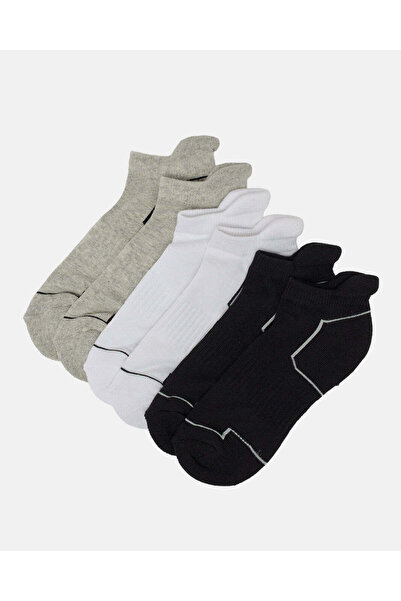 REDTAG جوارب رياضية قصيرة من قماش تيري، عبوة من 3 قطع، للأولاد الكبار