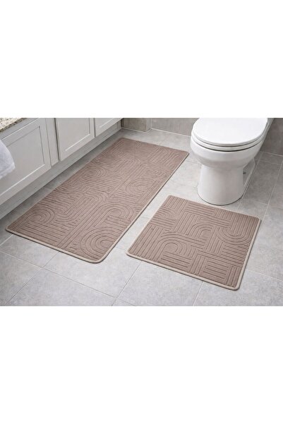 TALYA HALI Acar Home Soft Texture Bohemian Non-Slip Washable Bathroom Rug Si ...