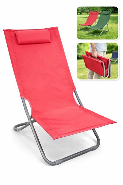 Eom Sezlong Pliabil pentru gradina si plaja cu perna