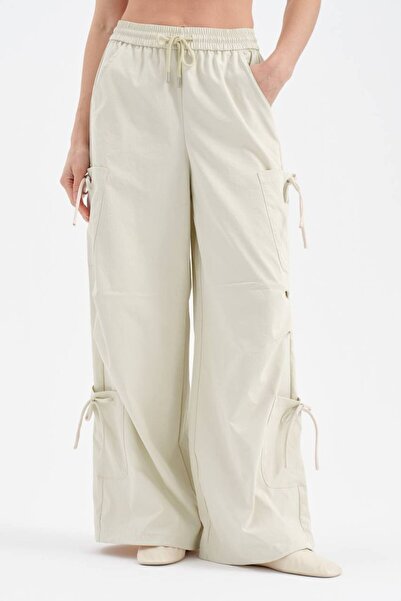 tw3 Women's Design Trousers with Side Tie Detail and Elastic Waist