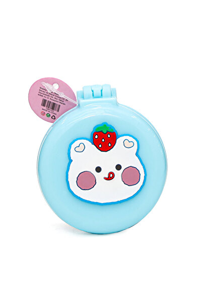 Kifi Mirrored Patterned Portable Cute Comb Blue