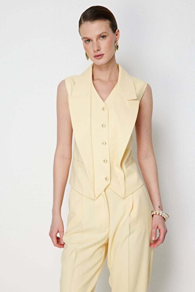 Ekol Düğmeli V Yaka Yelek