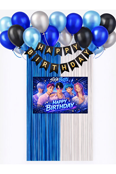 HAPPYLOOPPARTY ستارة عيد ميلاد سجا بويز كيه-بوب ديمون هانترز، مستلزمات حفلات،...