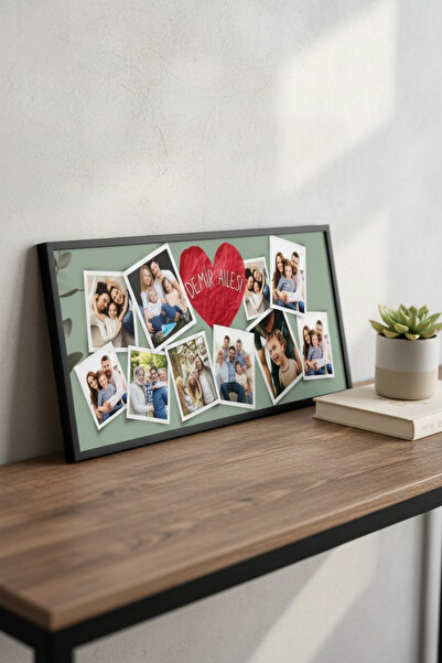 FourArts Kişiye Özel Aile Fotoğraf Kolaj Tablosu – İsimli Anı Tablosu | Dekor...