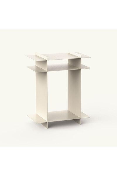 Artepera Grid Metal Yan Sehpa, Dekoratif Sehpa, Modern Tasarım