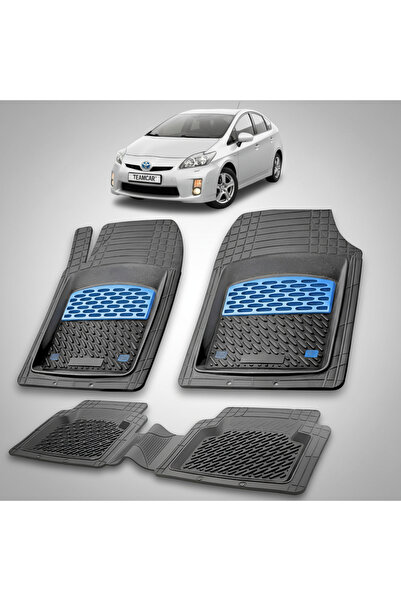 TEAMCAR Πατάκια δαπέδου συμβατά με Toyota Prius XW30 Hatchback 2009-2012 | Μπλε