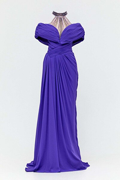 Setrms Halter Yakalı Abiye Elbise