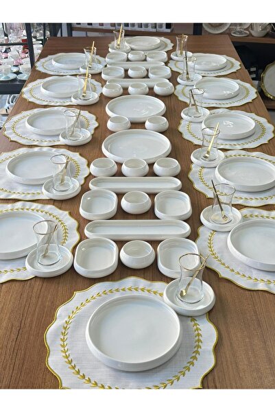 MD MİMOZA DEKOR Kahvaltı Takımı 86 Parça 12 Kişilik Victus