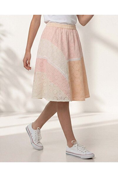REDTAG Senior Girls Beige Casual Skirt