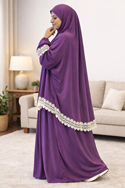 MORRISSA Two-Pieces Islamic Prayer Dress Jilbab Modest Outfit for Muslim Wome...