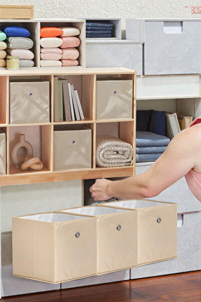 ALAS 3-компонентен органайзер за гардероб, бежов, многофункционална кутия за ...