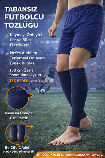 hn sport Tekmelik Tutucu Tabansız Tozluk Futbolcu Tozluğu | Kaymaz Elastik, N...