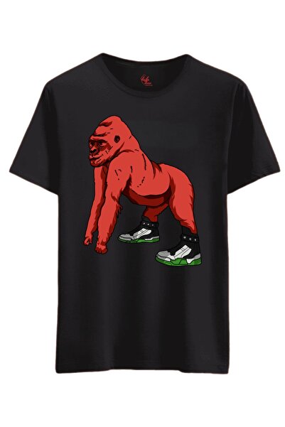 Rabona Fashion تي شيرت/قميص بدون أكمام بتصميم "غوريلا المجنونة في الحي"- (اخت...